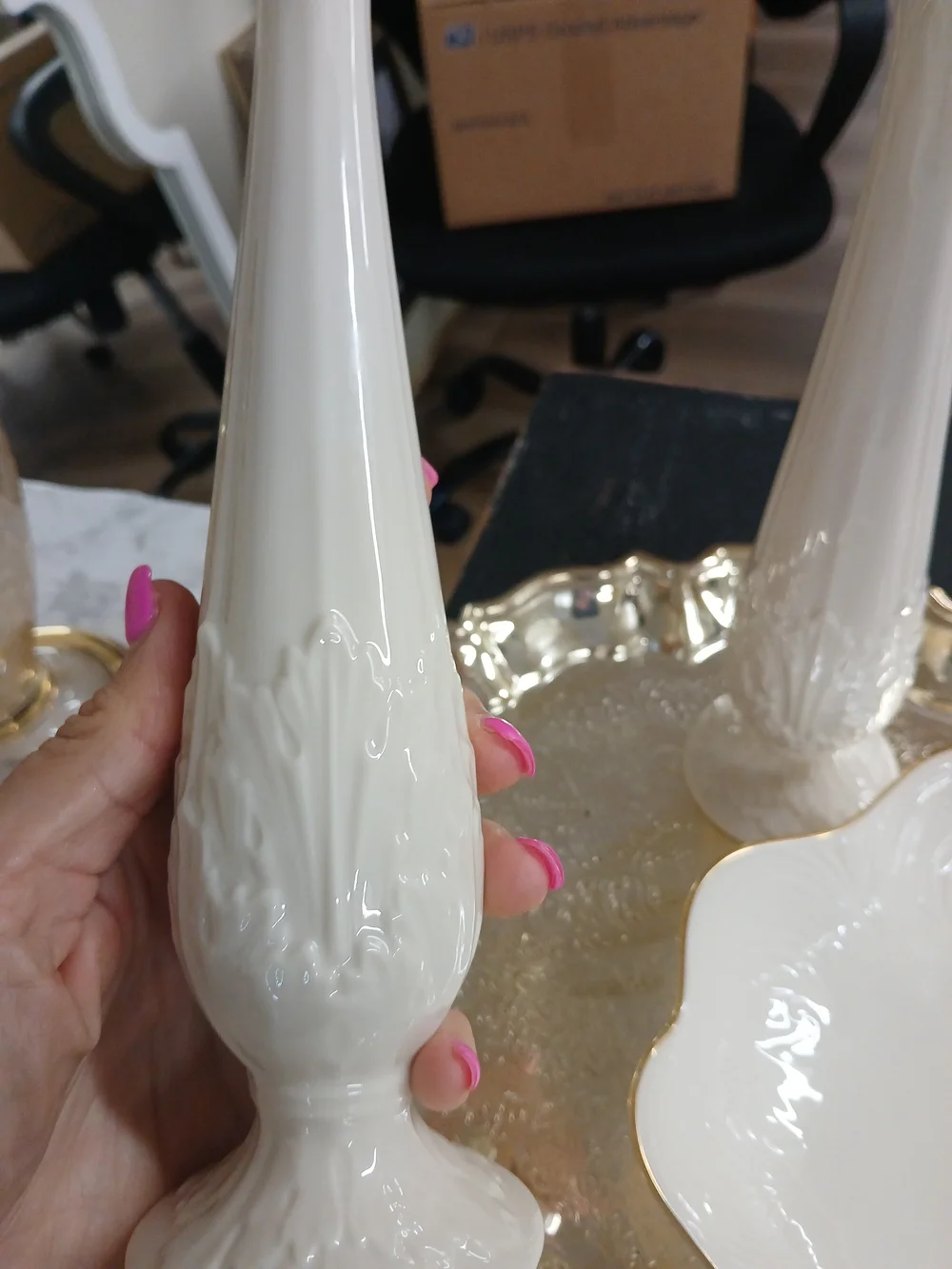 Lenox Flotentine Collection Ceramic Bud Vase